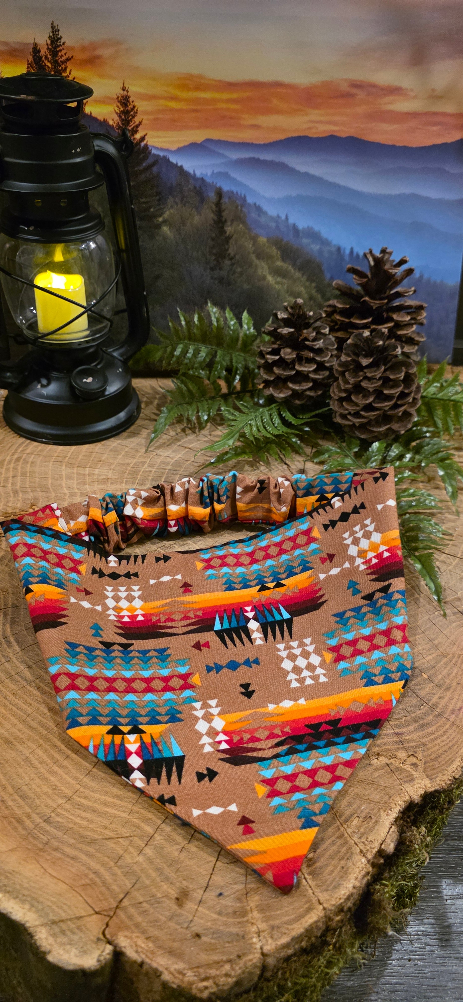 Brown Aztec Bandana