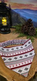 Red & White Aztec Bandana