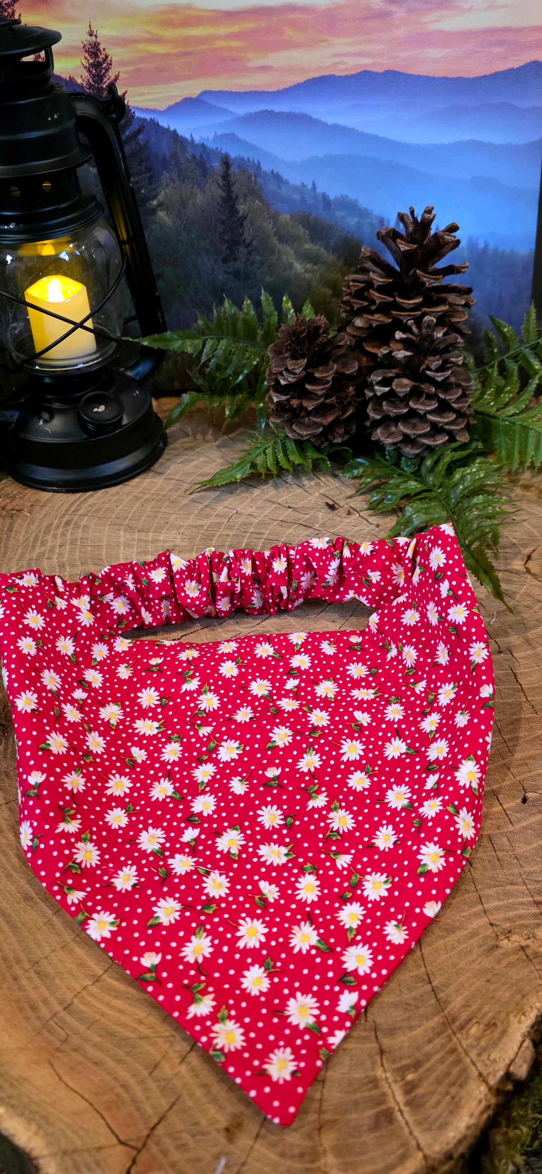 Red Daisies Bandana