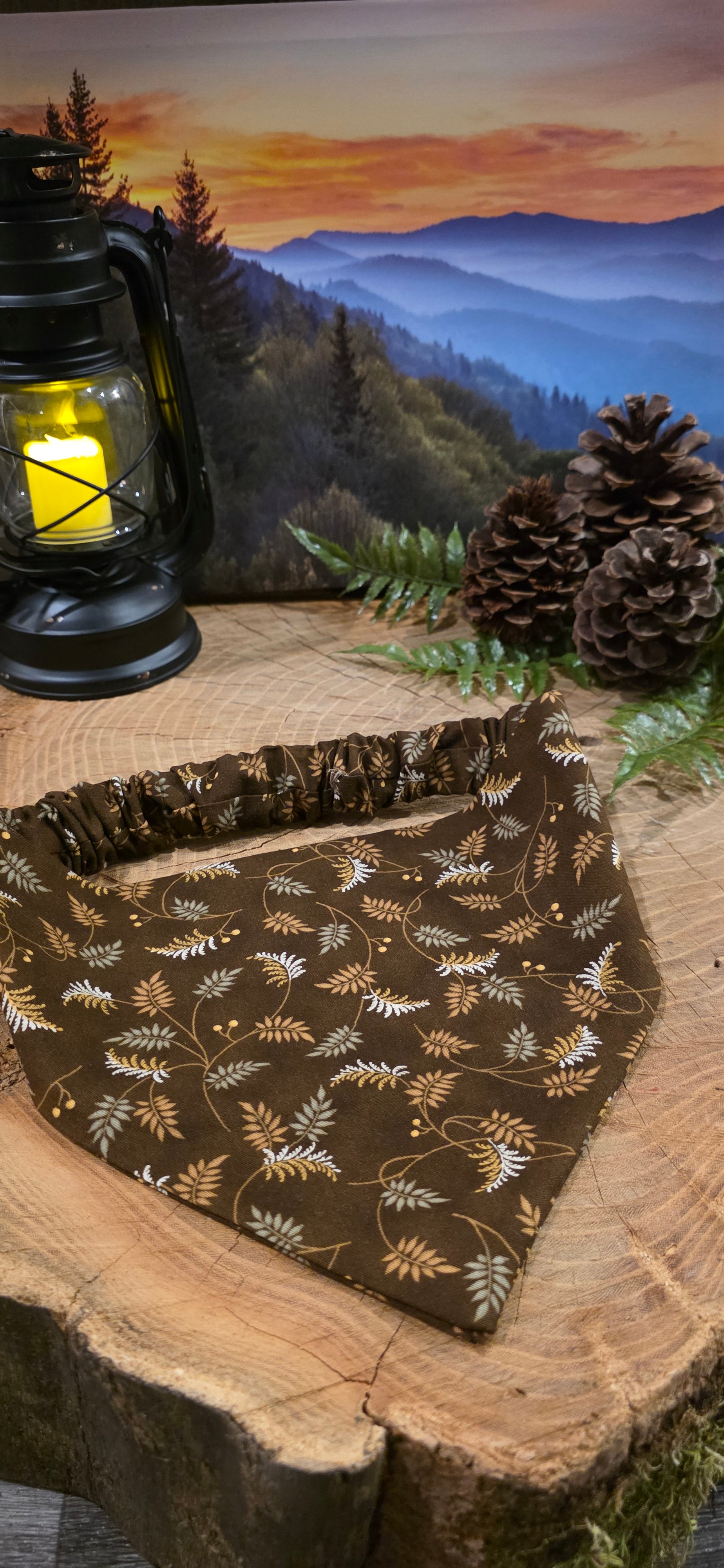 Brown Fern Bandana