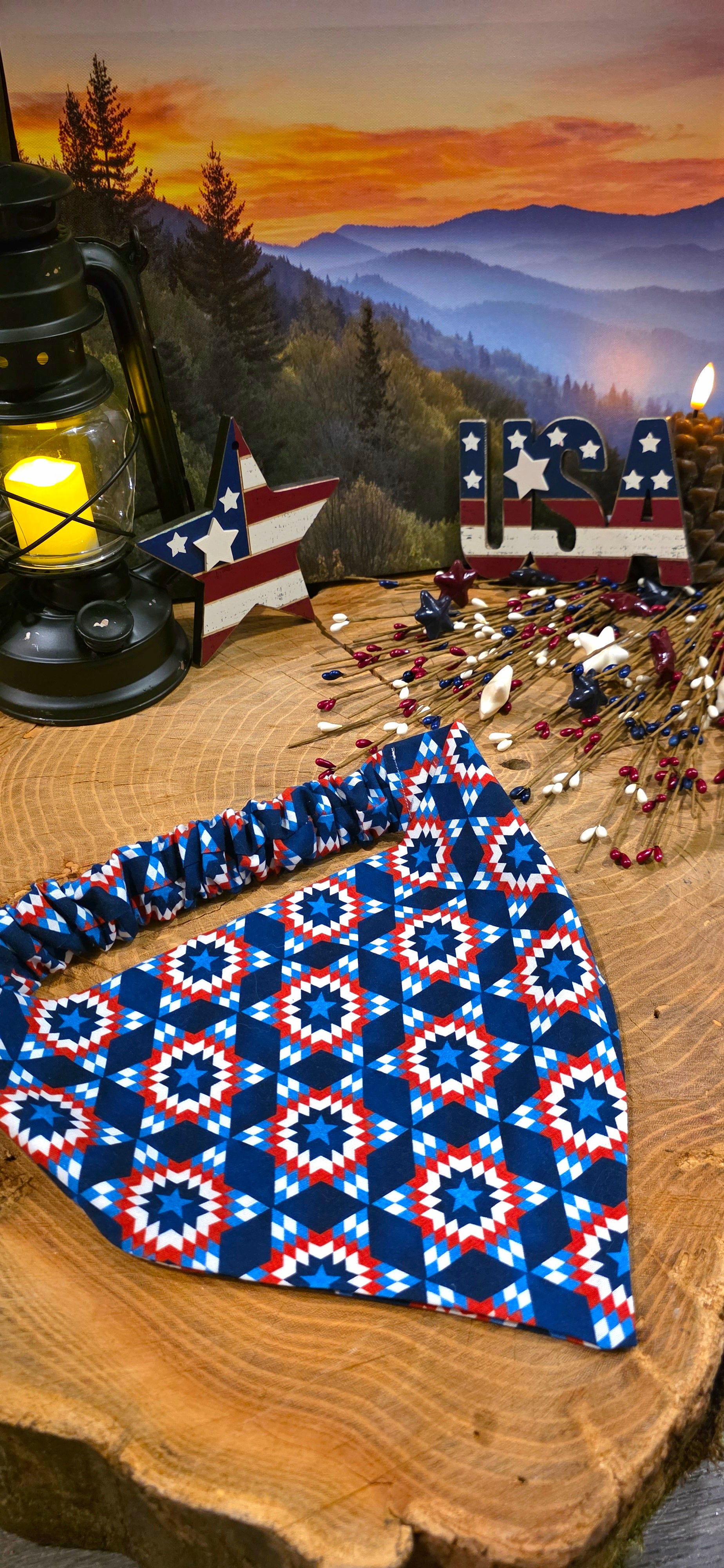 Patriotic Patchwork Bandana 2