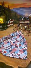 Patriotic Stars & Stripes Bandana