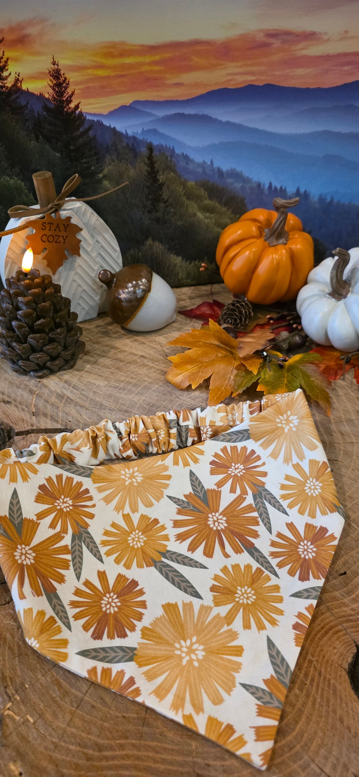 Fall Flowers Bandana