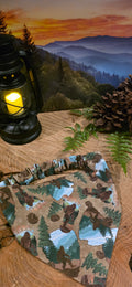 Brown Bigfoot Footprints Bandana