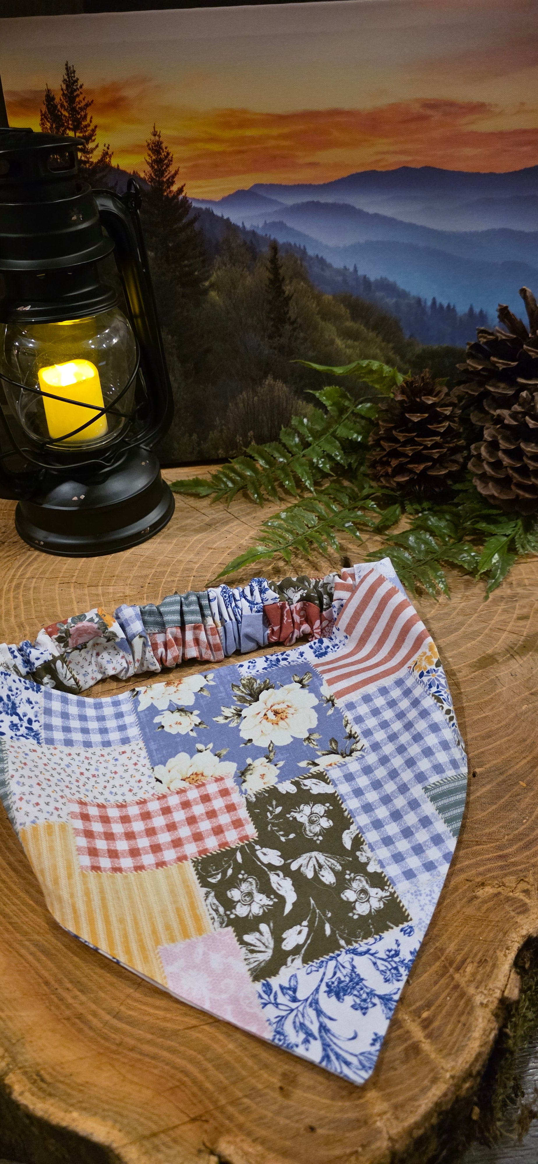 Floral Quilt Patchwork Bandana