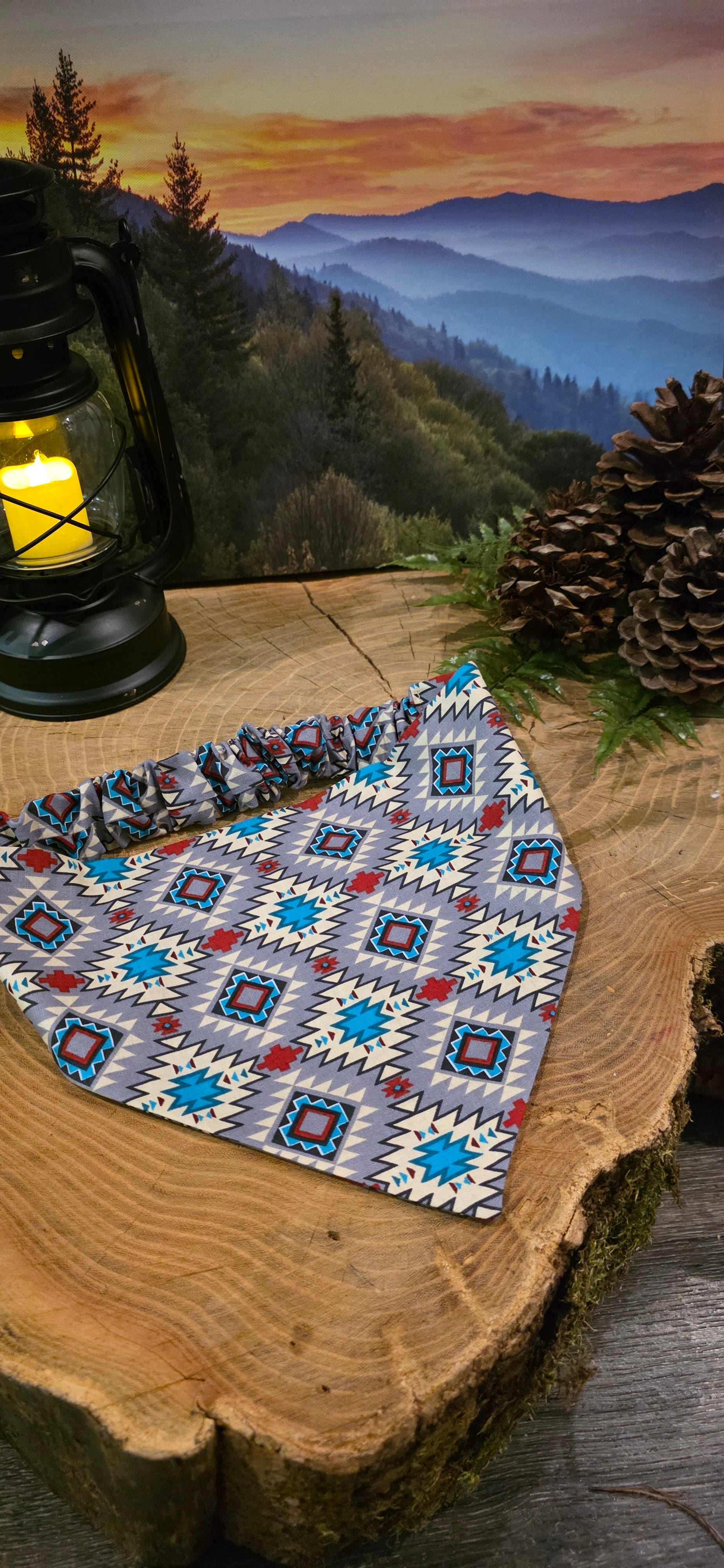 Purple Aztec Bandana