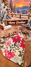 Christmas Flowers Bandana