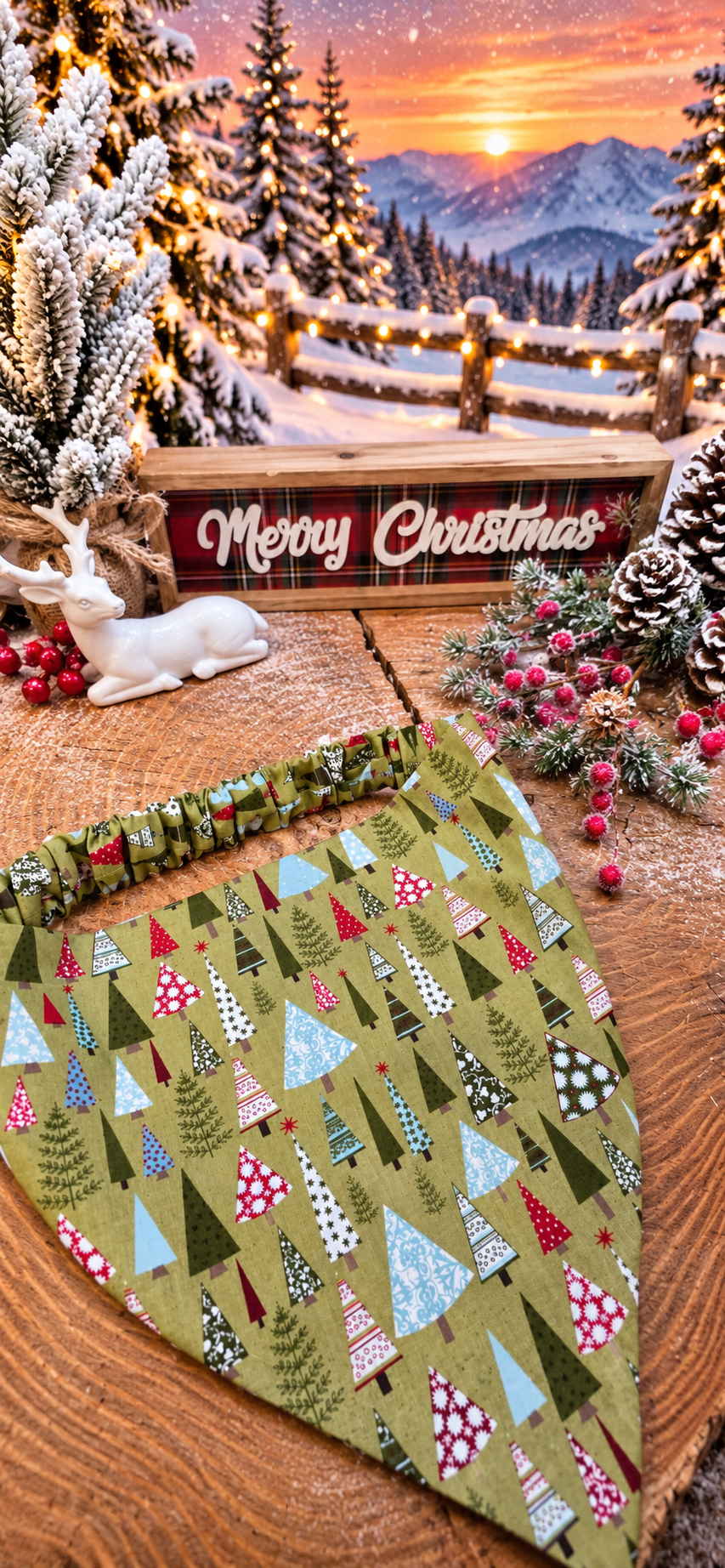 Christmas Tree Bandana
