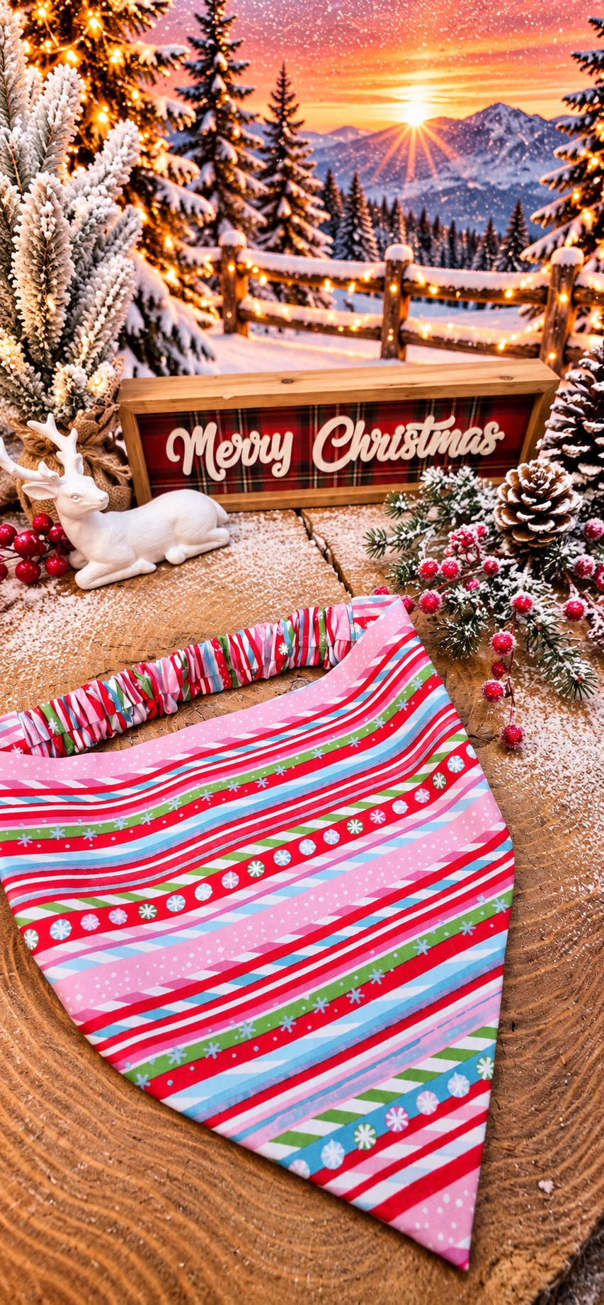 Candy Christmas Bandana